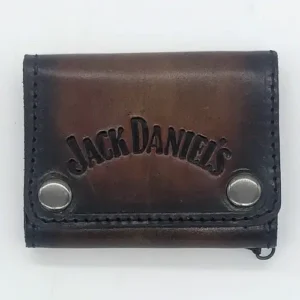 Billeterra 2 broches jack daniels marron
